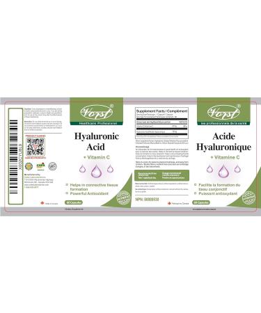 VORST Hyaluronic Acid with Vitamin C 60 Capsules & Garlic 180 Vegan Capsules (Combo Bundle 2 Bottles) - Buy Online on SooperMarket.com