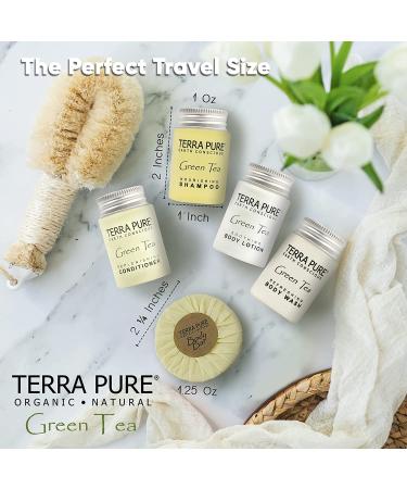 Hotel Amenities Bulk Set - Terra Pure Soaps & Toiletries | 1oz Shampoo, Conditioner, Body Wash, Lotion & 1.25oz Bar Soap | 75 Pieces - Perfect for Hotels - Buy Online on SooperMarket.com