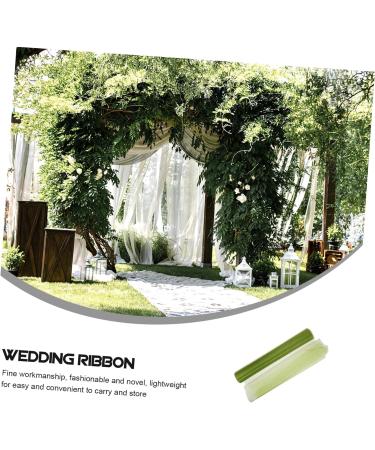 STOBOK 1 roll Prop Gauze Handrail Ribbon Decor Craft Stair Decorative Mesh Tulle Diy Dress Party Wedding 0.01X49X3000CM Green - Buy Online on SooperMarket.com