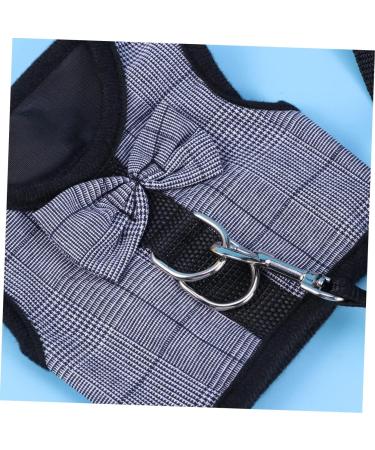 Soft Ferret Bubble Vest Dress with Chest Band & Leash | Guinea Pig Harness & Rope Straps | Size 3 Black - Best for Small Pets - Buy Online on SooperMarket.com