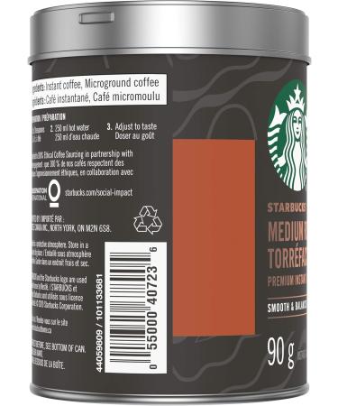 Starbucks Via Instant Italian Roast Dark Roast Coffee 8 Count & Medium Roast Premium Instant Coffee 90 g - Buy Online on SooperMarket.com