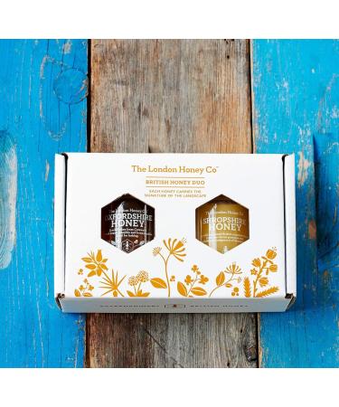 Blossom Honey Duo Gift Set: Shropshire Creamed & Oxfordshire Summer - Buy Online on SooperMarket.com