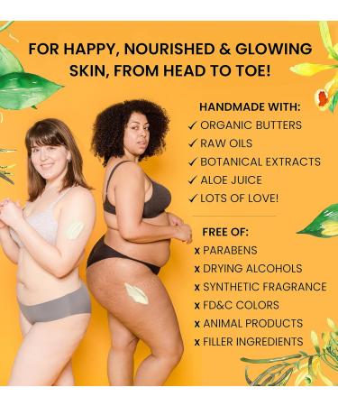 100% Natural & Vegan Vanilla Sorbet Body Butter - Rich Moisturizer with Cocoa Shea & Mango Butter - Handmade Cruelty Free - 8 oz - Buy Online on SooperMarket.com