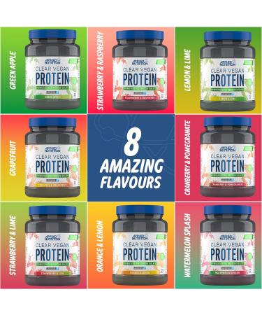 Applied Nutrition Clear Vegan Protein - Hydrolysed Pea Protein Isolate Refreshing Vegan High Protein Powder Fruit Juice Style Flavours (Strawberry & Raspberry) (300g - 20 Servings) - Buy Online on SooperMarket.com
