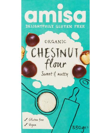 Amisa Gluten Free Organic Chestnut Flour 350 g 350 g (Pack of 1)