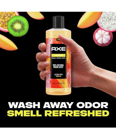 AXE Hawaiian Vibe Body Wash for Men | 100% Natural Scent, Plant Based | 18 oz, 4 Pack - Buy Online on SooperMarket.com