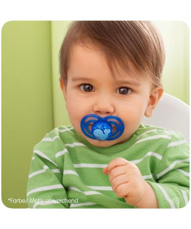 Mam Perfect Night Pacifier - Prevents Tooth Misalignment Flexible Silicone Glows in the Dark 6-16 Months Little Star - International Shipping Available - Buy Online on SooperMarket.com