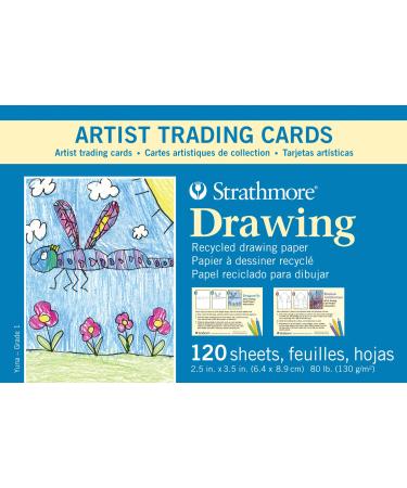 Recycled Drawing Artist Trading Cards for Kids (Set of 120)