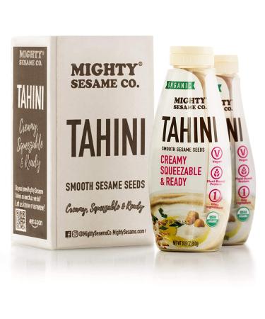 Mighty Sesame Co. Organic Tahini Paste 10.9oz (2 Pack) - Gluten Free, Vegan, Non-GMO, Keto Friendly - Buy Online on SooperMarket.com