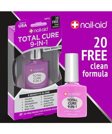 Nail-Aid Total Cure 9 in 1 Treatment Clear 0.51 Fl Oz - Nail Care Solution - Buy Online on SooperMarket.com