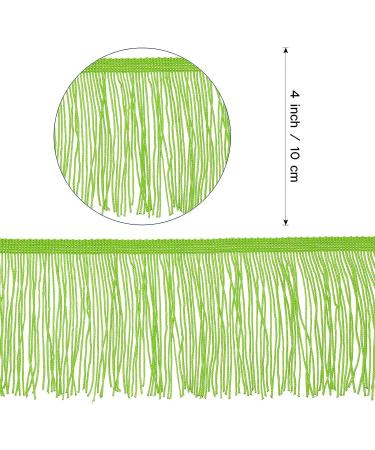 6 Rolls/12 Yards Multi-Colored Fringe Trim Lace Ribbon - DIY Sewing Crafts Curtains Decor - 4 Inch Vivid Colors - Buy Online on SooperMarket.com