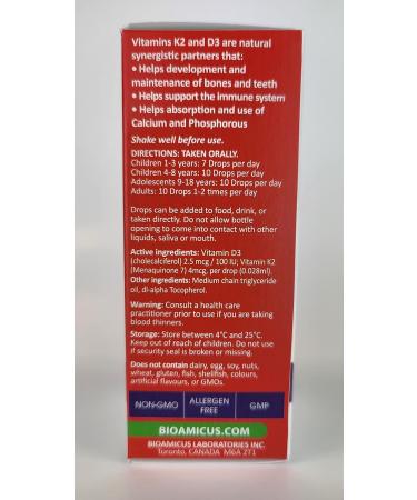BIOAMICUS VITAMIN K2+D3 - Buy Online on SooperMarket.com