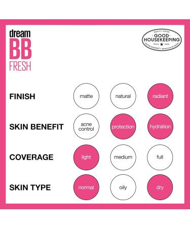 Maybelline Dream Fresh BB 8-in-1 Beauty Balm SPF 30 Light/Medium 1 oz - Pack of 3 - Buy Online on SooperMarket.com