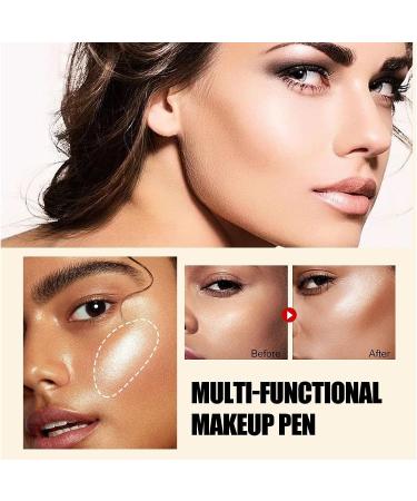 2PCS Matte Finish Liquid Contour Stick - Lightweight Cream Makeup Wand (01) - Buy Online on SooperMarket.com