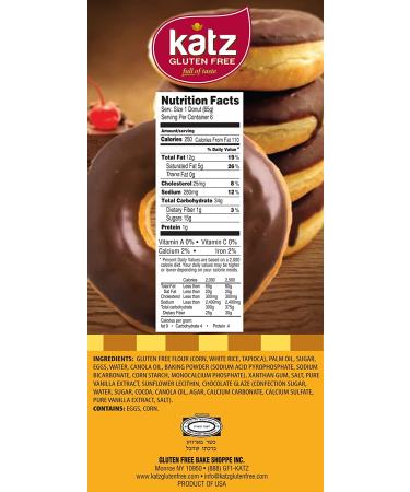 Katz Gluten Free Glazed Chocolate Donut - 6oz | Delicious & Gluten-Free Treat - Buy Online on SooperMarket.com