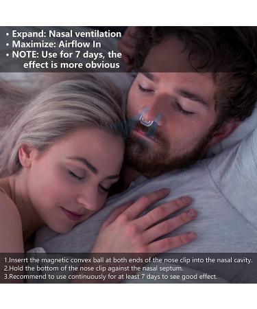 Anti Snoring Magnetic Nose Clips & 8 Nasal Dilators - Snoring Solution for Restful Sleep | Men and Women - Buy Online on SooperMarket.com