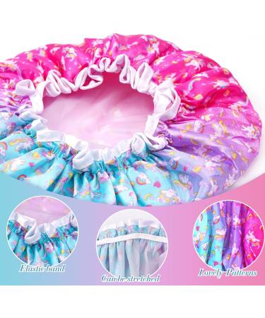 G2PLUS Kids Shower Caps - 2PCS Double Layer Elastic Bath Caps for Girls/Boys, Reusable Children's Shower Hats in Purple - Buy Online on SooperMarket.com