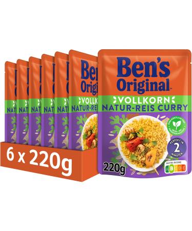 BEN'S ORIGINAL BEN'S ORIGINAL Ben's Original Express Rice Brown Rice Curry 6 packs (6 x 220g) Brown Rice Curry 220 g (pack of 6)