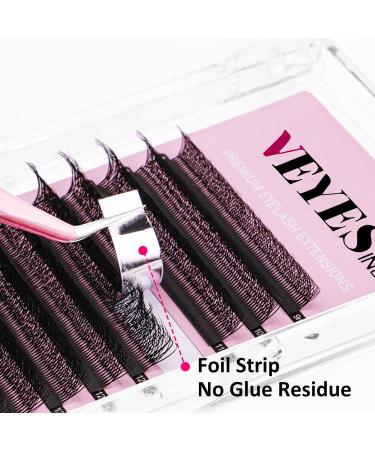VEYES YY Lash Extensions C & D Curl 9-15mm Mixed Length Premade Volume Eyelash Fans Professional Lash Extension Supplies Matte Black(YY-Shape 0.07 C-curl 9-15mm) - Buy Online on SooperMarket.com