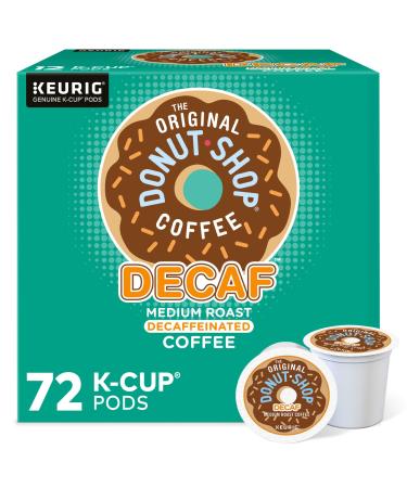 The Original Donut Shop Decaf Keurig Single-Serve K-Cup Pods Medium Roast Coffee 72 Count