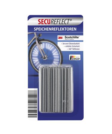 SECUREFLECT spoke reflectors 72 pieces for 1 bicycle with 3M Scotchlite reflective material ORIGINAL StVZO approved