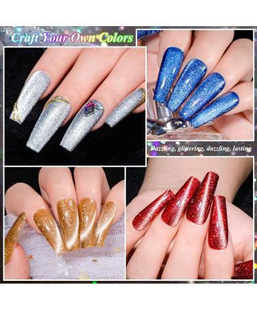 MEET ACROSS UV Nail Polish Set Cat Eye Magnetism Gel Nail Polish Set Sky Effect Colourful Soak Off UV/LED Gel Nail Polish Kit Nail Art Gift Kit 6 Colours with Free Magnet Stick Multicolor - Buy Online on SooperMarket.com