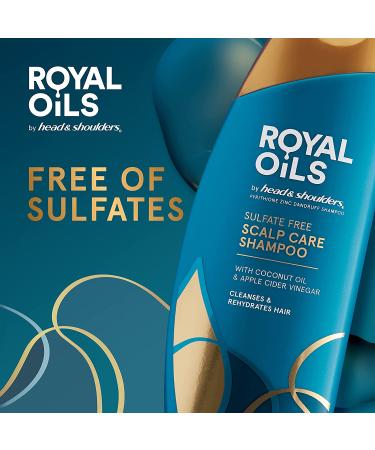 Head & Shoulders Royal Oils Sulfate-Free Anti-Dandruff Shampoo for Curly Hair - Coconut Oil & Apple Cider Vinegar - 12.8 Fl Oz - Buy Online on SooperMarket.com