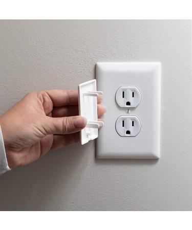 Qdos StayPut Double Outlet Plug Cover - Secure Fit, Beveled Edges - 6 Pack, White - Buy Online on SooperMarket.com