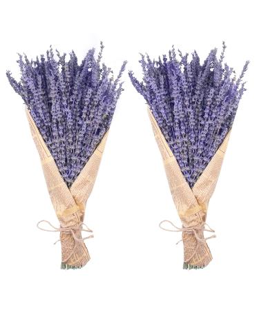 Dried Lavender Bundles  Uieke Natural Dried Lavender Flowers 280-300 Stems 16  for Home Weeding Decoration Flower Arrangements Home Fragrance 2 Bundles Pruple-2pcs