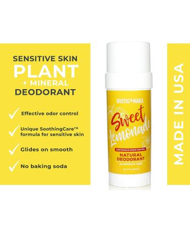 Rustic MAKA Sweet Lemonade Natural Deodorant - Orange + Lemon Scent - 3.2 oz - Buy Online on SooperMarket.com