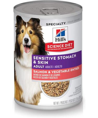 Hill's Science Diet Adult Sensitive Stomach & Skin Dry + Canned Dog Food Bundle 7.03 kg (Pack of 1) Dry | Chicken Meal + Dog Food Salmon - Buy Online on SooperMarket.com