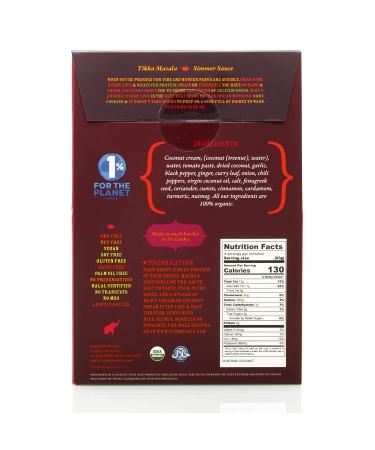 MIKE'S Organic Tikka Masala Sauce - Vegan, Dairy-Free, 6 Pack | Authentic Sri Lankan Curry - Buy Online on SooperMarket.com