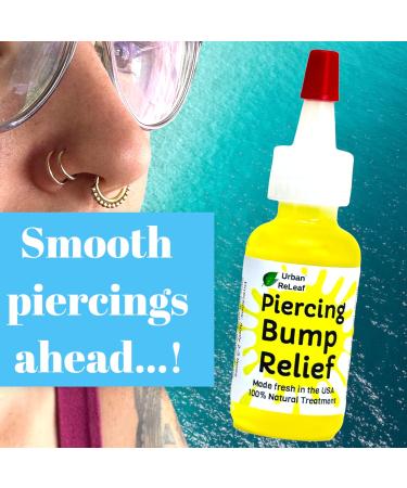Urban ReLeaf Piercing Bump Relief Set | Keloid Treatment & Sea Salt Solution - Made Fresh in USA - Buy Online on SooperMarket.com