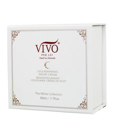 Vivo Per Lei Dead Sea Night Cream - Anti-Aging Moisturizer for Youthful Skin | 1.7 Fl Oz Shea Butter Night Cream - Buy Online on SooperMarket.com