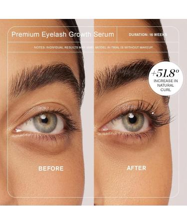 Premium Eyelash Growth Serum | Boost Length & Thickness | Vegan Cruelty-Free Eyebrow Enhancer - Buy Online on SooperMarket.com