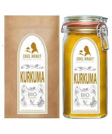 Buy Organic Turmeric Powder 500g | 100% Pure Curcuma Powder - Perfect for Smoothies Golden Milk & More | Noble Herb Premium Spice - Buy Online on SooperMarket.com