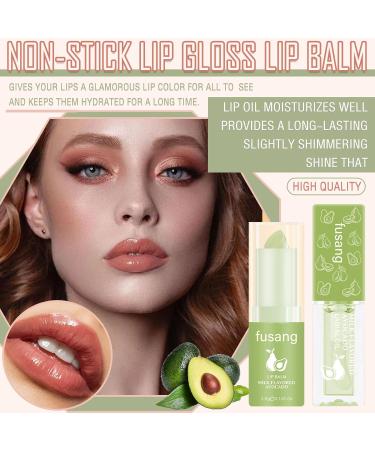 2PCS Color Changing Lipstick & Lip Oil Set | Hydrating Long-Lasting Plumping Gloss | Moisturizing Non-Sticky Tinted Lip Balm - Perfect for All Skin Tones - Buy Online on SooperMarket.com