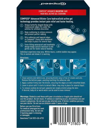 Advanced Blister Care 9 Count High Heel - 2 Pack | Fast Relief for Blisters | Shop Now - Buy Online on SooperMarket.com