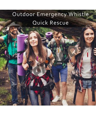 35-Piece Aluminum Emergency Whistle Keychain Set for Camping, Hiking, Hunting - Loud Sound, Cute Colors - Survival Gear - Buy Online on SooperMarket.com