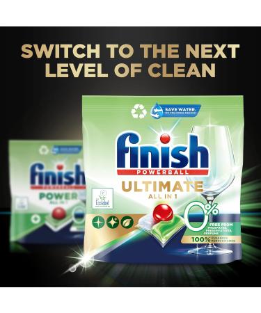Finish Ultimate All in One 0% Dishwasher Tablets 100's Unscented - 100 Count - Buy Online on SooperMarket.com