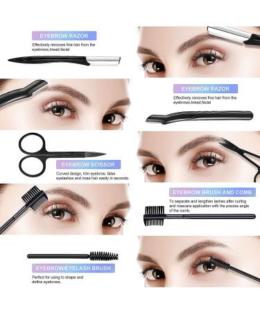 MAGEFY Faux Mink Eyelashes Variety Pack - 10 Pairs, 5 Styles | Natural to Dramatic Volume | 3D False Lashes with Brow Grooming Kit - Buy Online on SooperMarket.com
