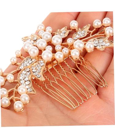 Gogogmee Rhinestone Hair Clips Hair Comb Clip Hair Side Comb Wedding Hair Accessories Hair Comb for Women Rhinestone Side Comb Pearl Hair Comb Hair Accessories for Women Tiara Rhinestones - Buy Online on SooperMarket.com