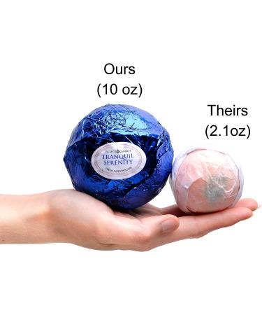 Tranquil Serenity Bath Bomb with Crystal Necklace - Extra Large 10 oz - Made in USA - Buy Online on SooperMarket.com