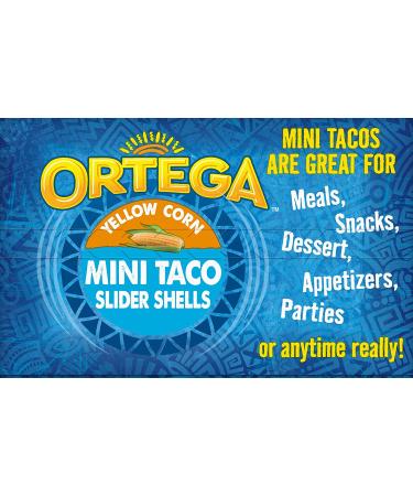 Ortega Mini Taco Slider Shells Yellow Corn 4.4 oz - 18 Count - Buy Online on SooperMarket.com