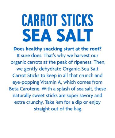 Rhythm Superfoods Carrot Sticks Sea Salt, Organic & Non-GMO, 0.6 Oz (Pack of 8) Vegan/Gluten-Free Superfood Snacks - Buy Online on SooperMarket.com