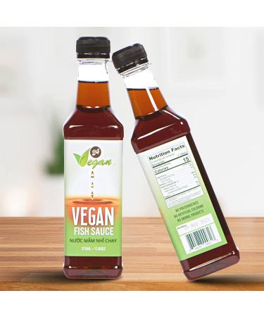 Premium 24Vegan Fish Sauce: Gluten-Free, Plant-Based Umami Seasoning for Vegetarian Asian Dishes - Buy Online on SooperMarket.com