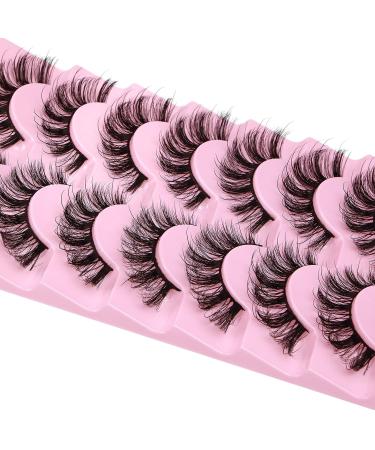 Geeneiya 09B Fairy Lashes Mink False Eyelashes D Curl Cat Eye - Natural and Fluffy Extensions Look - Buy Online on SooperMarket.com