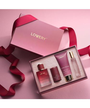 Womens Valentines Gifts Floral Bloom Perfume Set 4 in 1 Womens Perfume & Deodorant Eau de Parfum Fragrance Sets - Perfumes for Women Gift Set with Antiperspirant Stick Body Lotion & Mini Perfume - Buy Online on SooperMarket.com