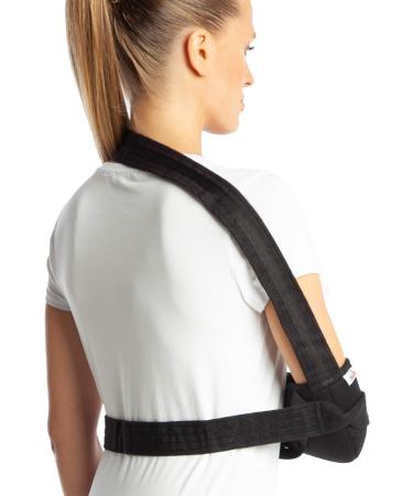 ArmoLine Deluxe Breathable Arm Sling for Broken Arm - Black (L) - Buy Online on SooperMarket.com