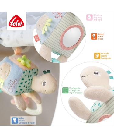 Fehn Activity Toy Turtle - Kadenal Vari Motor Shots | Grasp & Discover Baby Toy for 0+ Months | Cute Cuddly Plush for Babies & Toddlers - Buy Online on SooperMarket.com